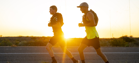 Two runners