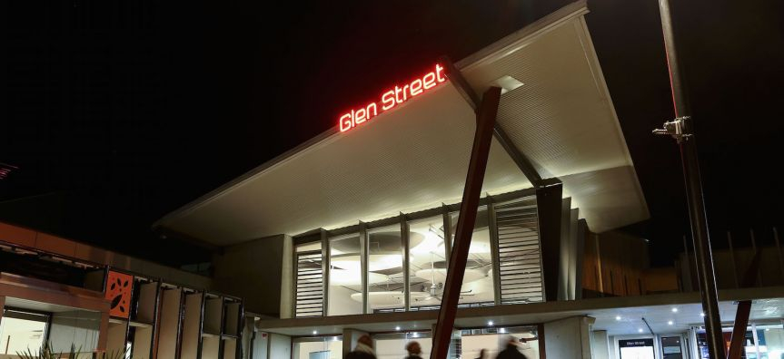 outside of the glen street theatre building 